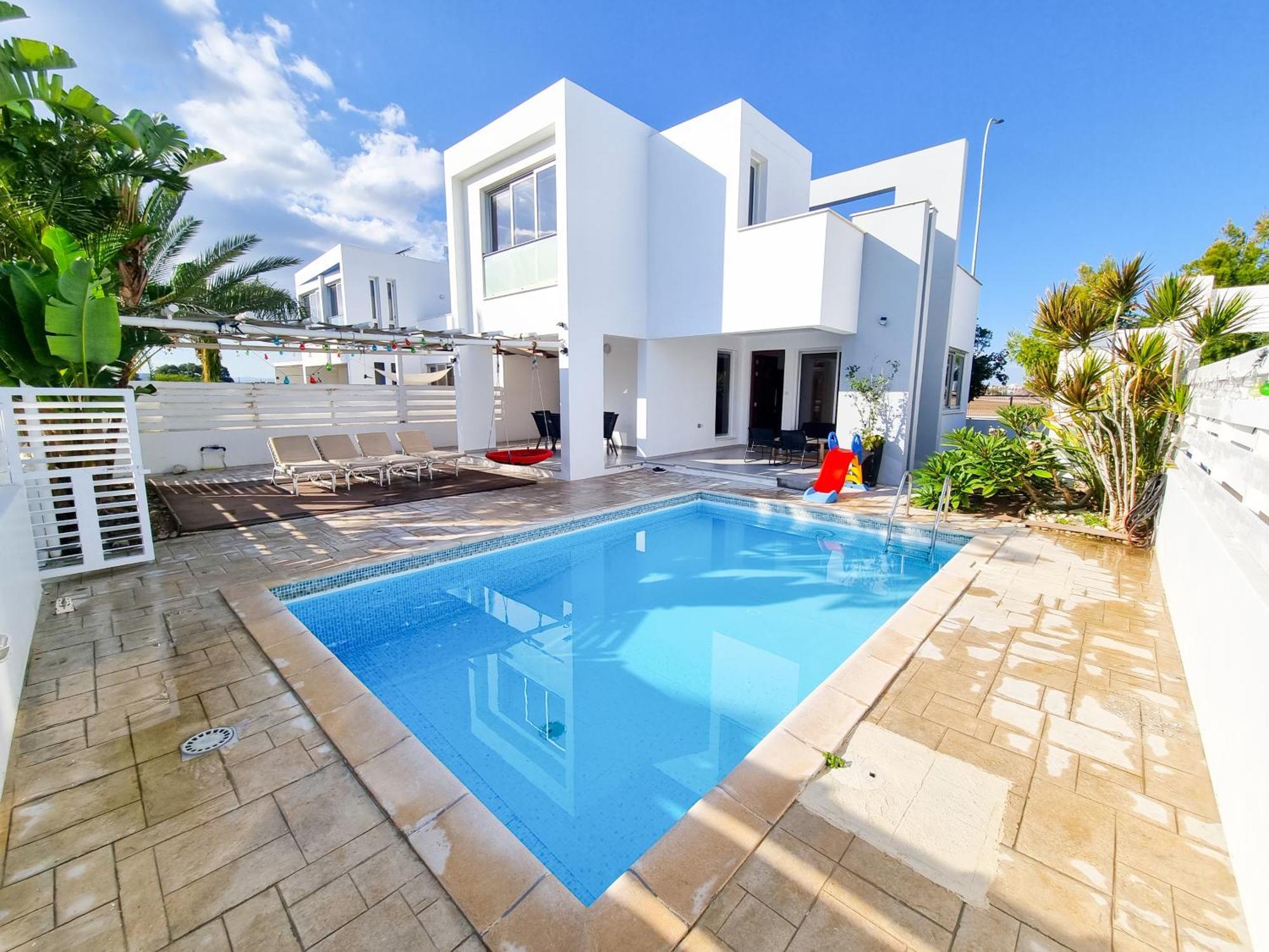 Beach Villa With Private Pool And Bbq 2 Perivolia Exterior foto